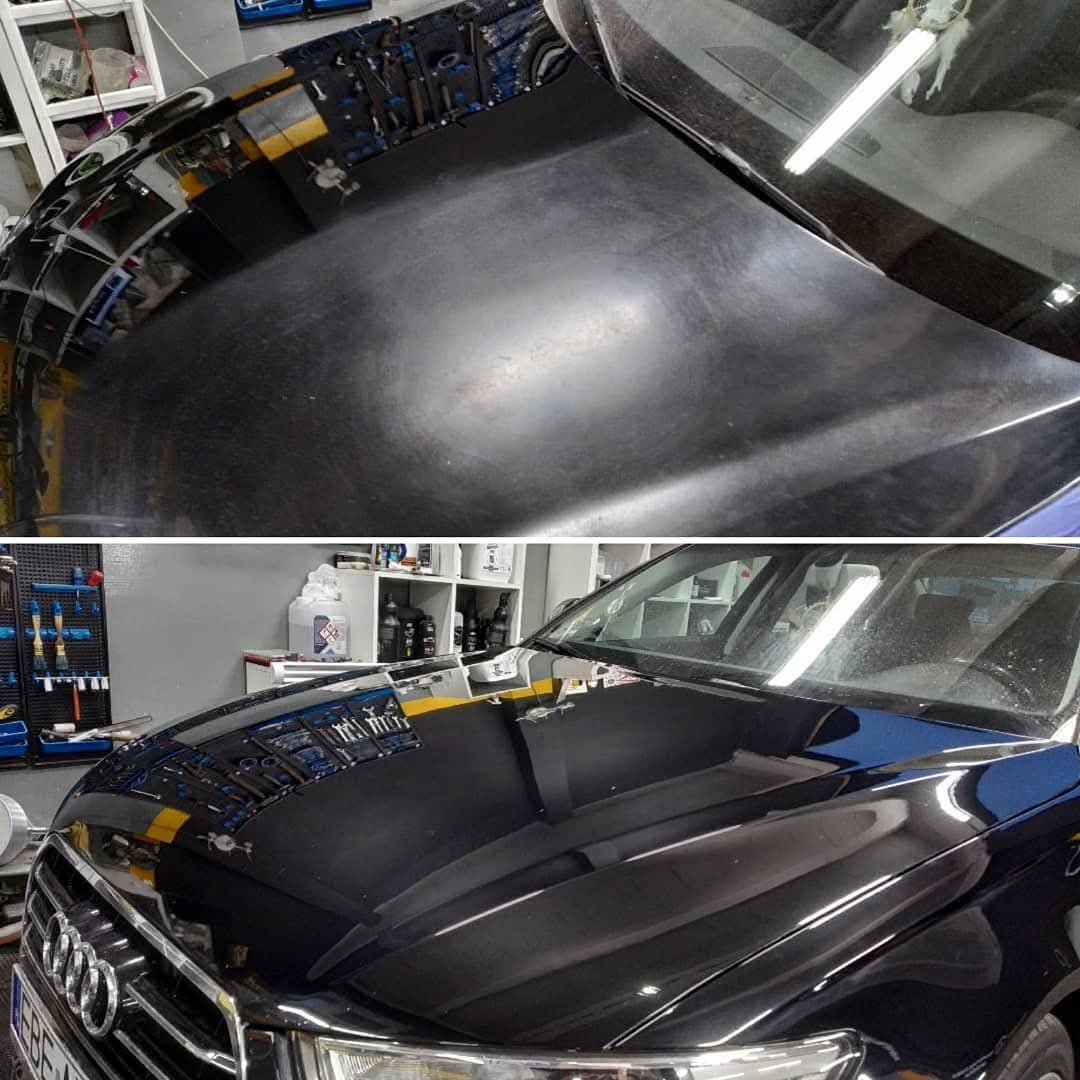 Korekta lakieru Audi - Przed i Po